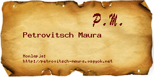 Petrovitsch Maura névjegykártya
